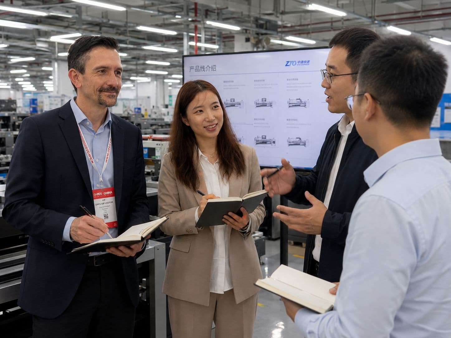 Factory visit in China