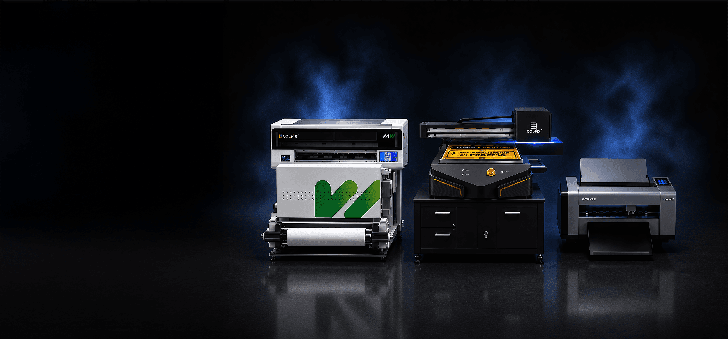 Colpix equipment — UV, DTF and cutting