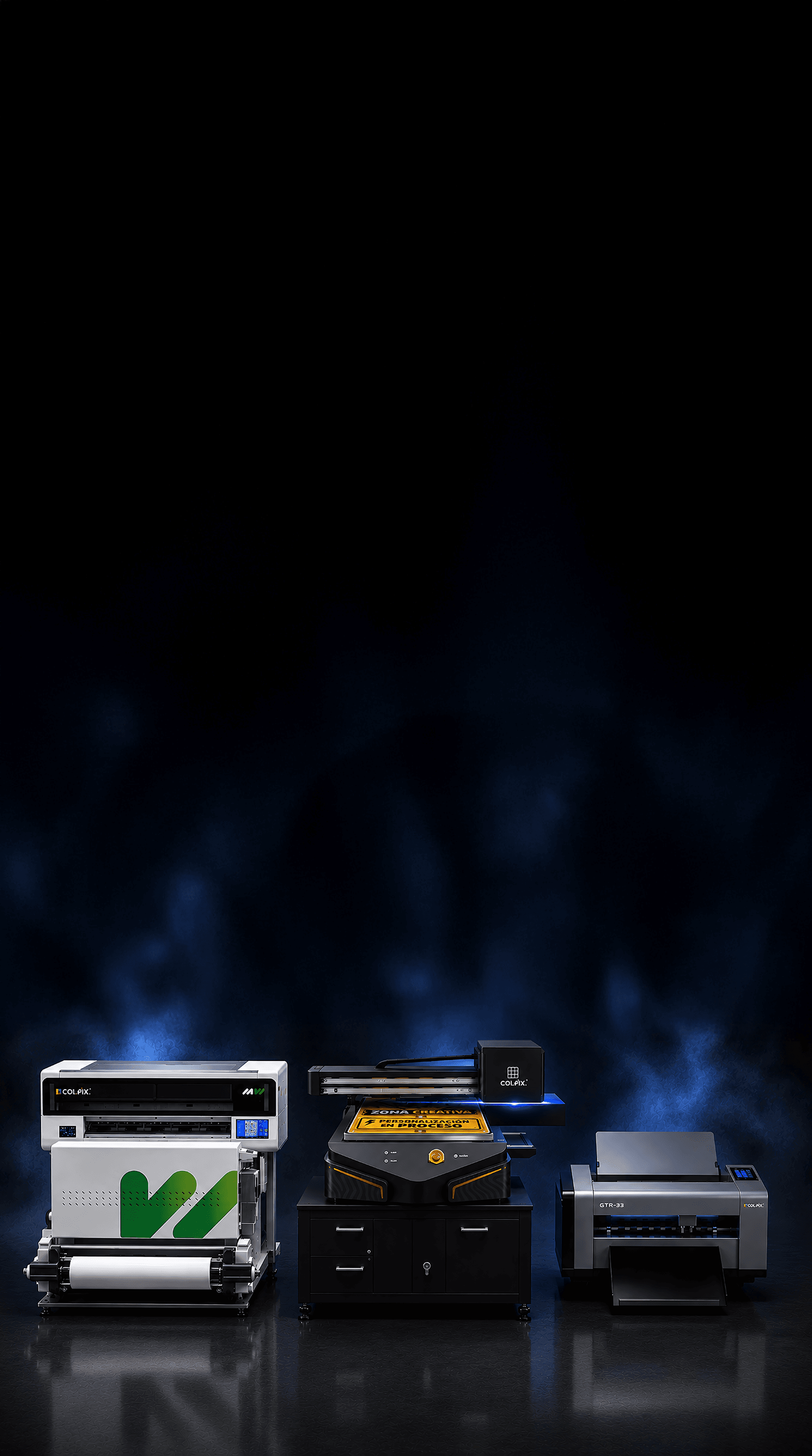 Colpix equipment — UV, DTF and cutting